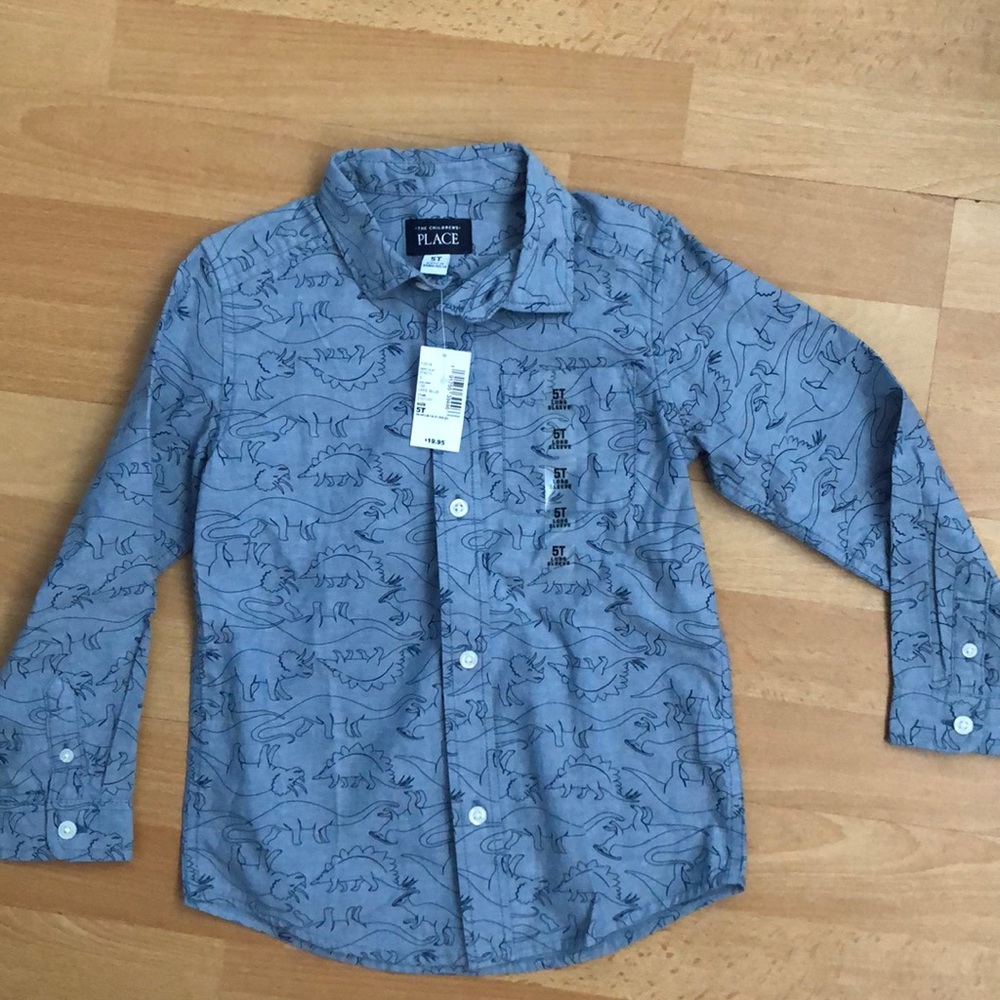 *Kids* Long sleeve button up shirt